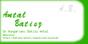 antal batisz business card